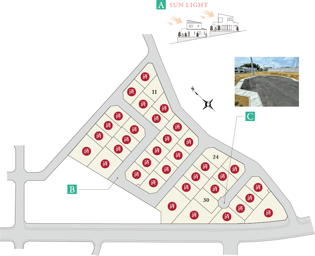 Century Hills 物井の区画図
